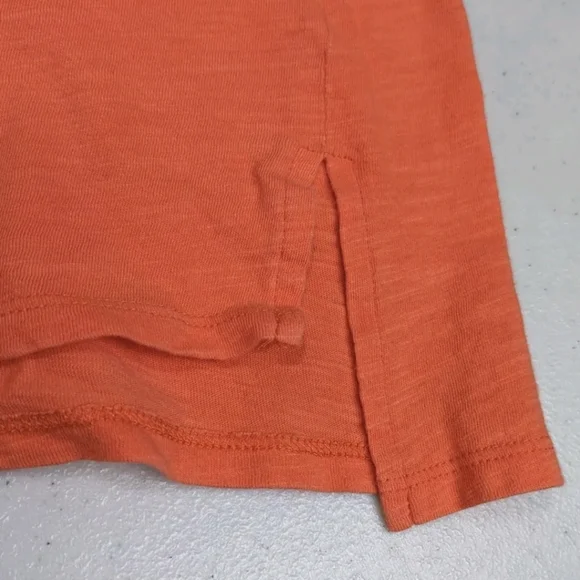 Eileen Fisher Short Sleeve Tee T Shirt XS Orange Minimalist Sustainable #585 - Picture 5 of 9